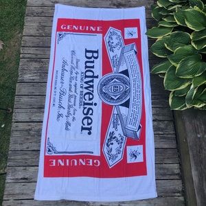 Vintage Budweiser beach towel